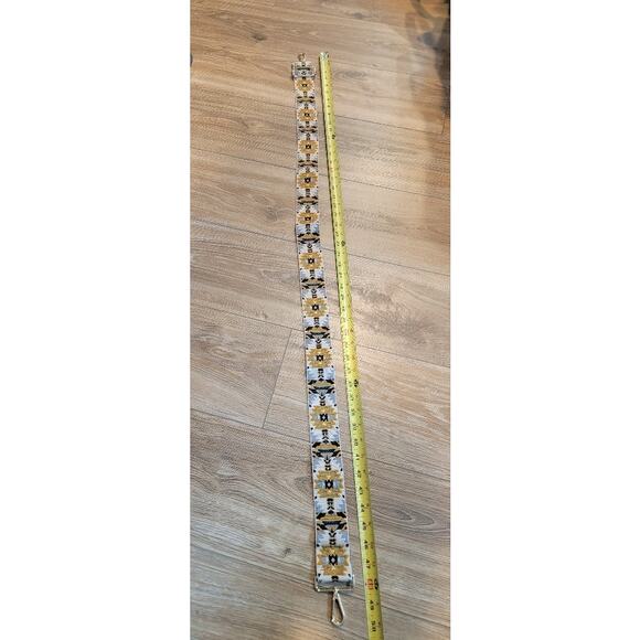 NWOT Boho Purse Strap ReplacementCrossbody‎ Adjustable Gold Black - Picture 4 of 7